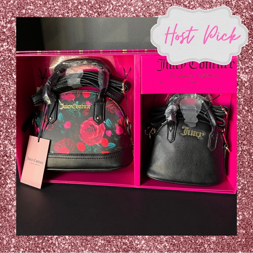 🌹 Juicy Couture matching handbag set for mom and daughter.